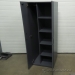 Grey 2 Door Teknion Wardrobe Storage Cabinet